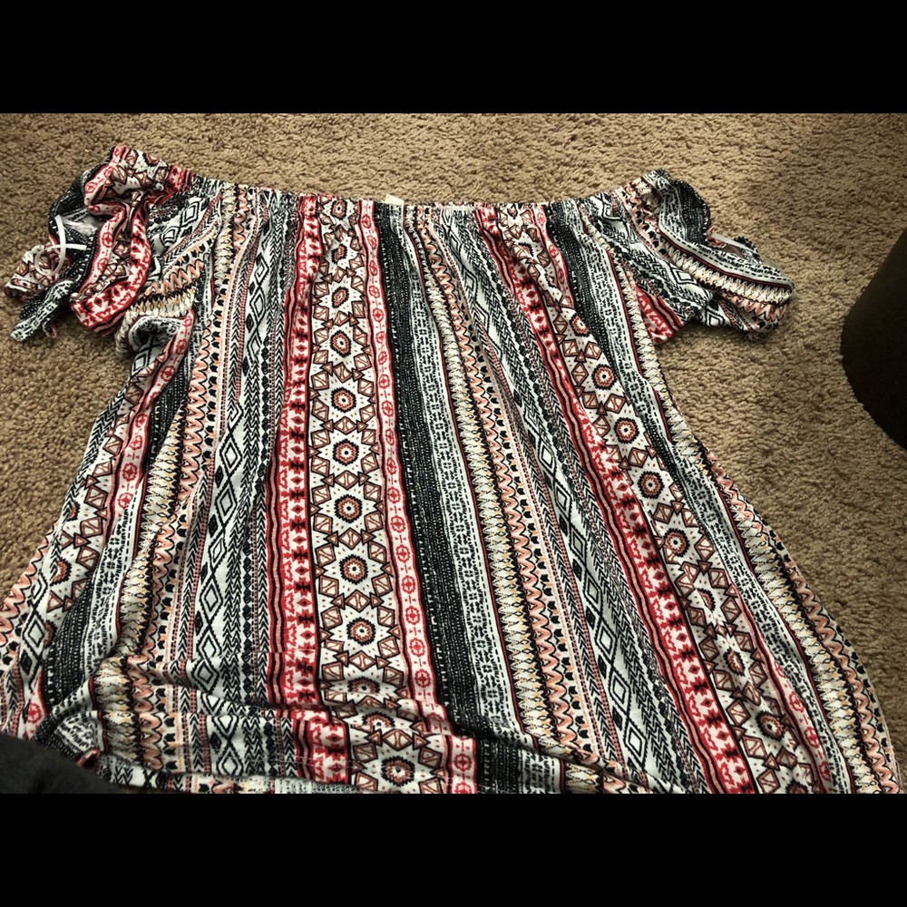 Designed off the shoulder top